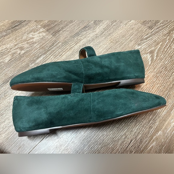 Madewell Remy Mary Jane Flat in Midnight Forest Suede NWOB Size 10 - Picture 6 of 10